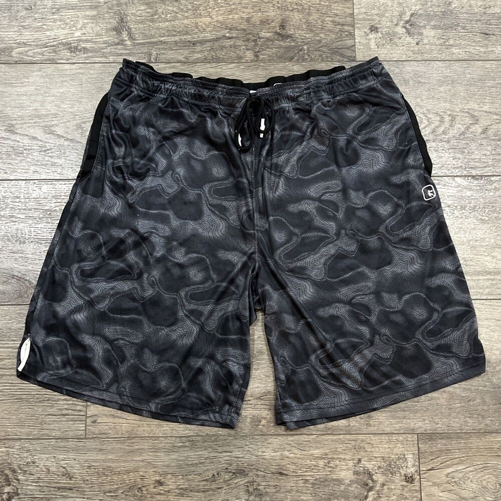 Vintage Y2K AND1 Black Gray Camo Baggy Basketball Shorts - Men’s Size 3XL